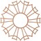 Ekena Millwork Augustus Wood Fretwork Pierced Ceiling Medallion, Cherry, 24"OD x 8 1/2"ID x 1/4"T CMWP24X24X0250AUCH - alternate 2